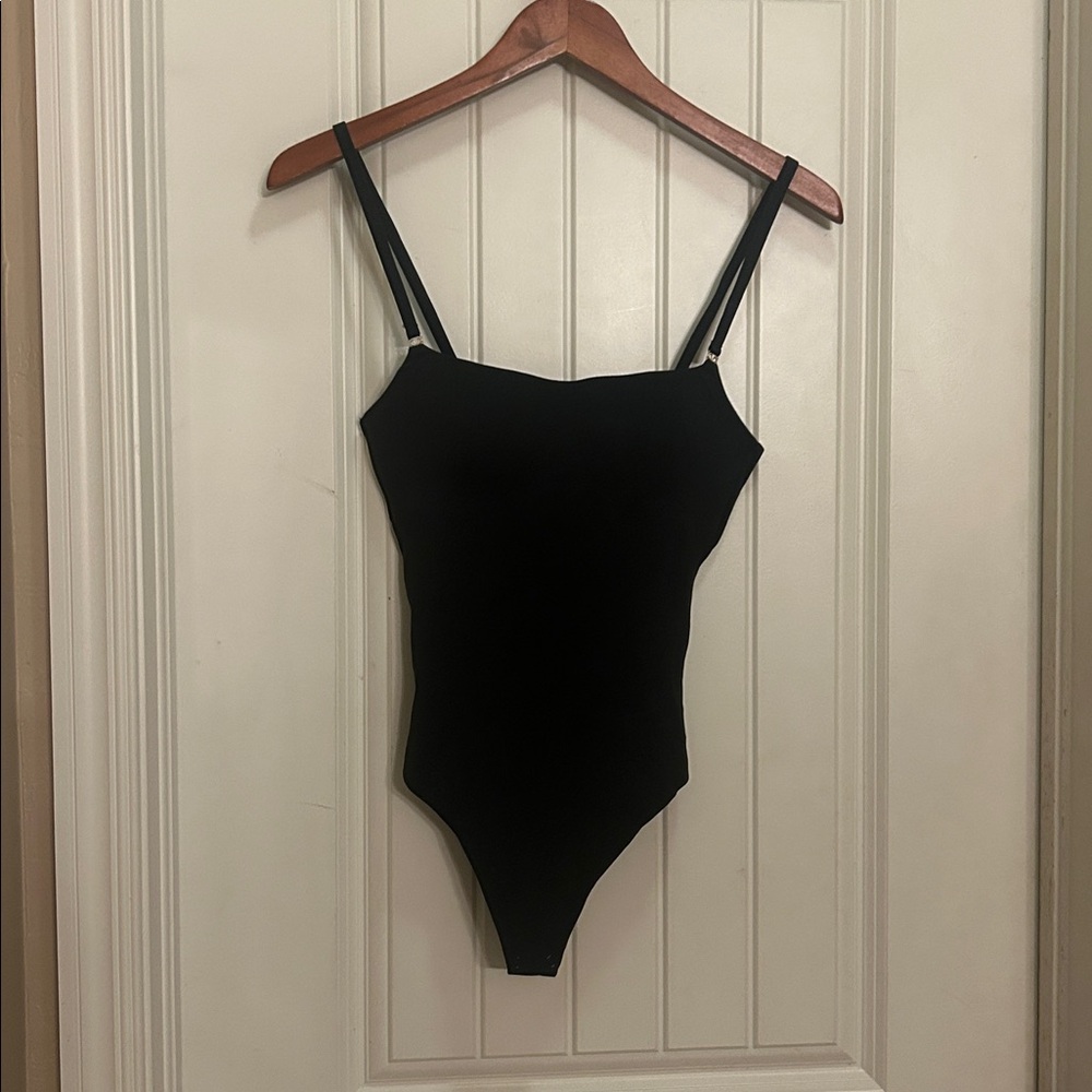 Victoria's Secret S Black thong Bodysuit